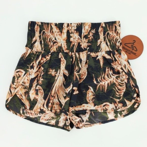 Free People Pants - Free People Movement The Way‎ Home Shorts Black Combo Womens Size Large NWOT